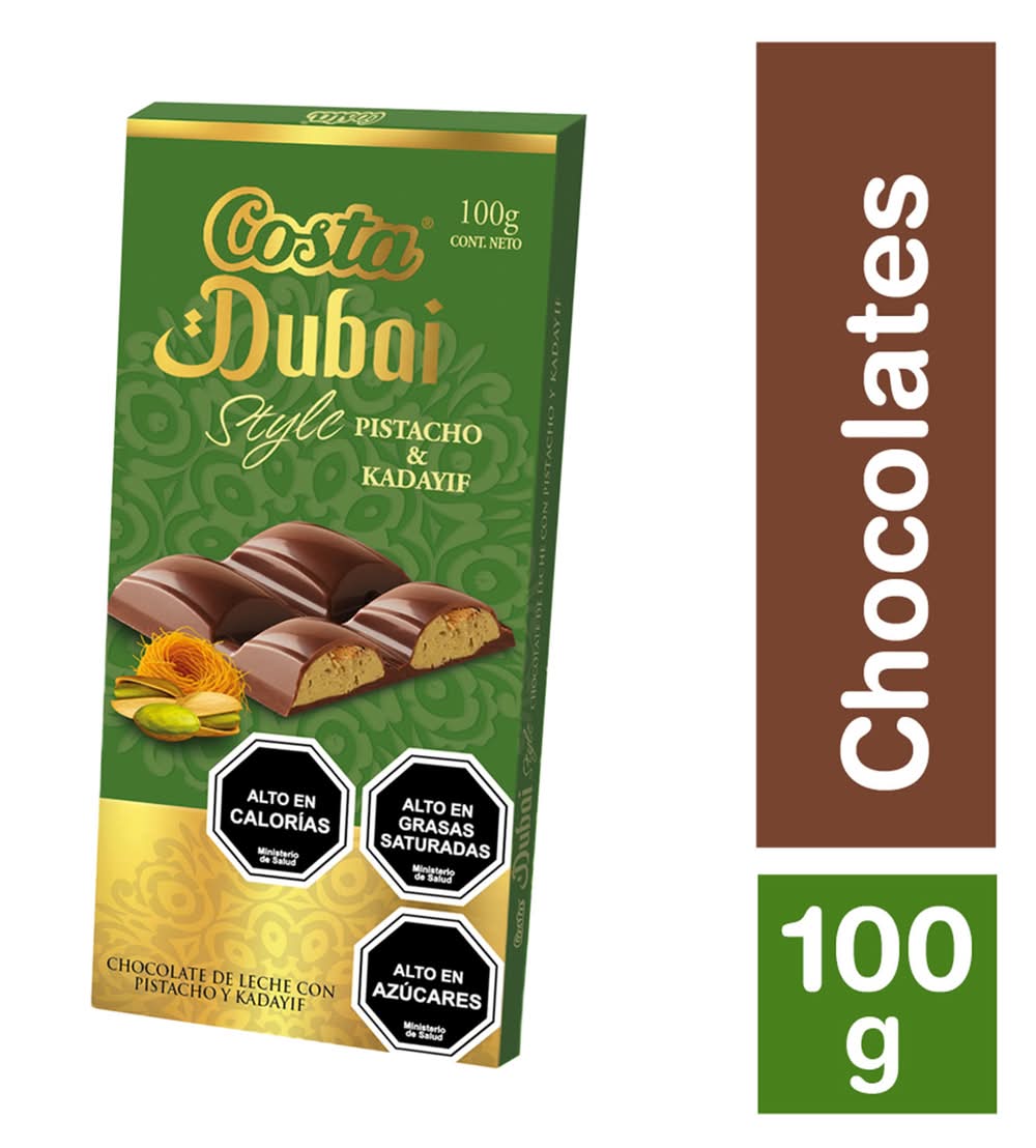 Costa · Dubai tableta de chocolate - Pistacho-Kadayif (100 g)