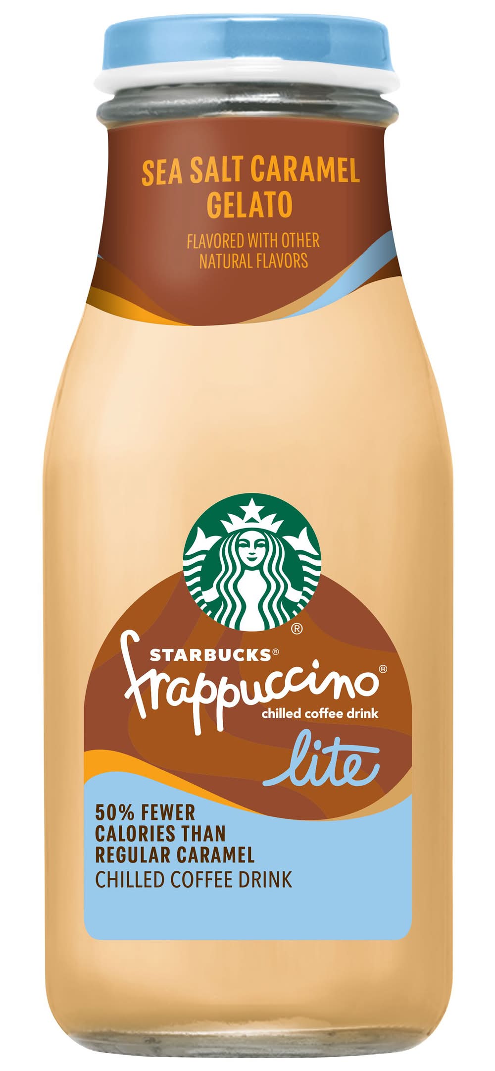 Starbucks Frappuccino Lite Chilled Coffee Drink, Sea Salt Caramel Gelato (9.5 fl oz)