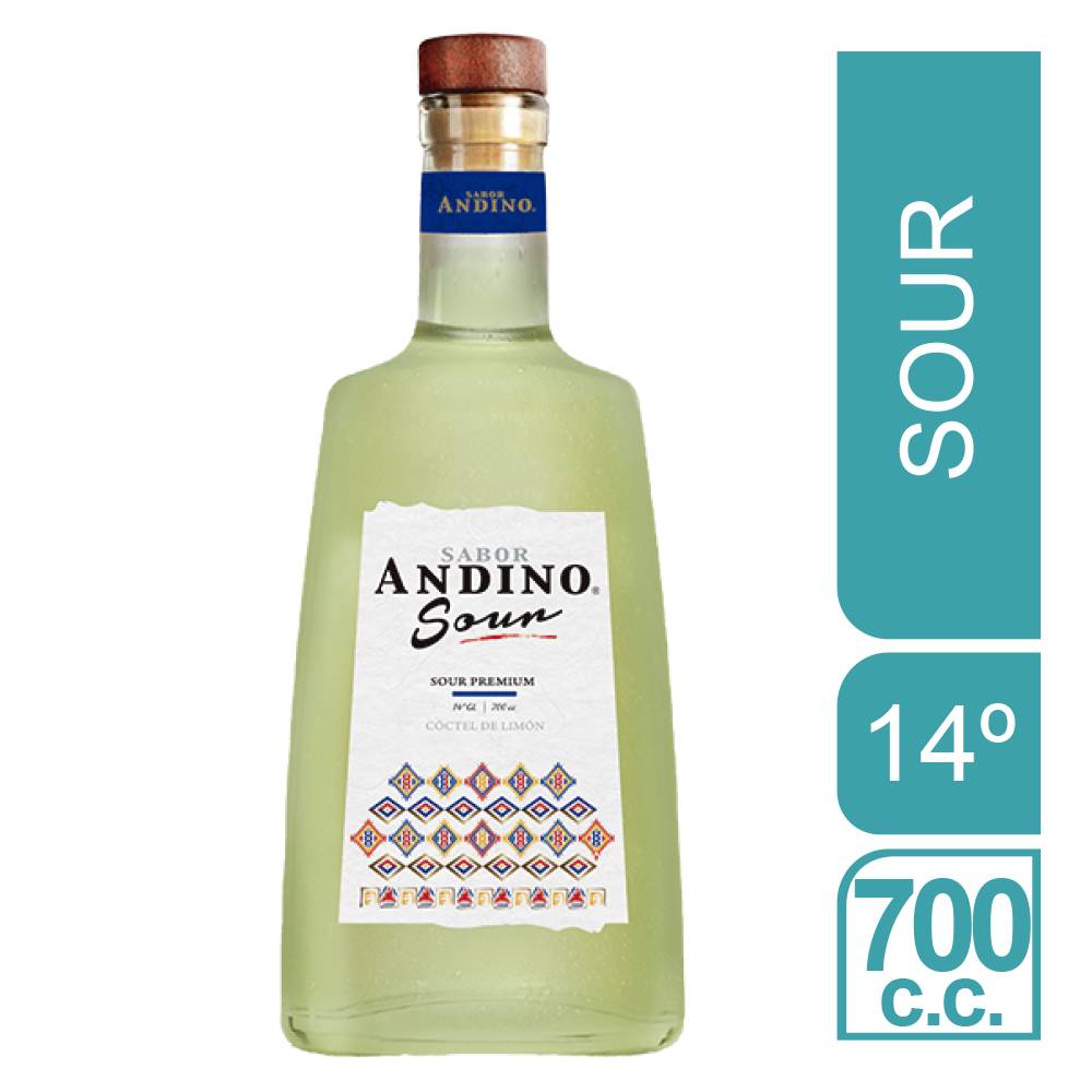 Sabor andino cóctel de limón sour (botella 700 ml)