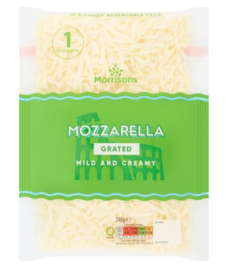 Morrisons Mild & Creamy Grated Mozzarella (240g)