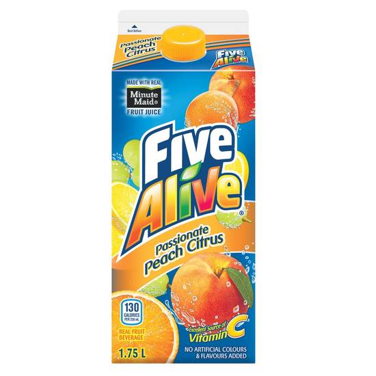 Five alive boisson passion pêche agrumes (1,75l) - passionate peach citrus juice (1.75 l)