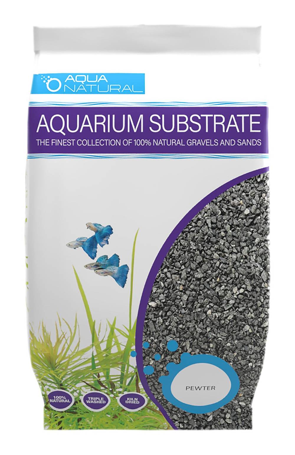 Aqua Natural Aquarium Substrate Natural Gravels and Sands (10 lbs)