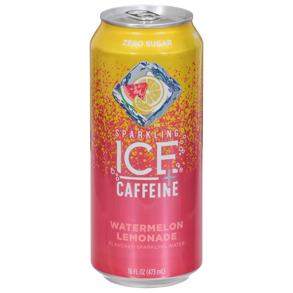 Ice + Caffeine Watermelon Lemonade Sparkling Water (16 fl oz)