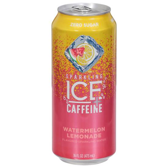 Ice +Caffeine Watermelon Lemonade Sparkling Water (16 fl oz)