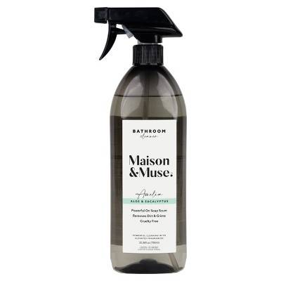 Maison&Muse Bathroom Spray Cleaner, Aloe-Eucalyptus (25.36 fl oz)