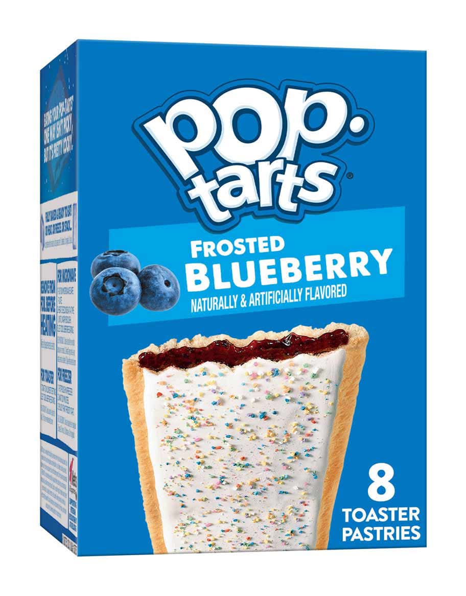 Pop-Tarts Frosted Blueberry Toaster Pastries Breakfast Foods 8 Count