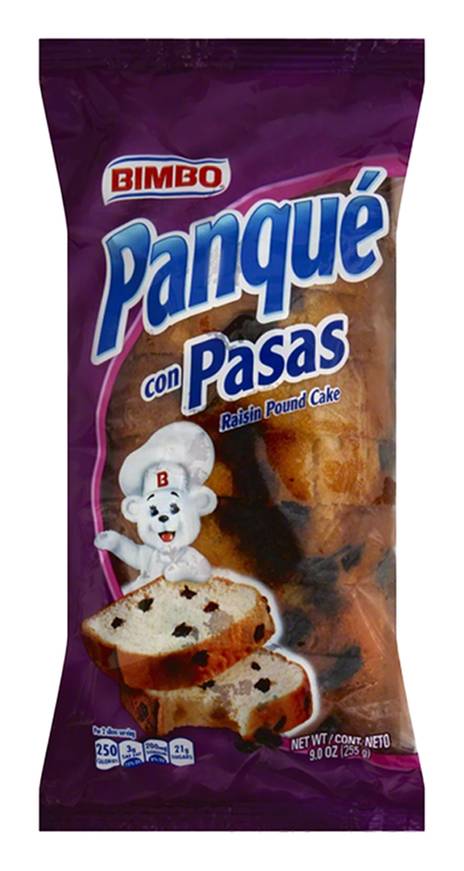 Bimbo Panque Con Pasas 9oz