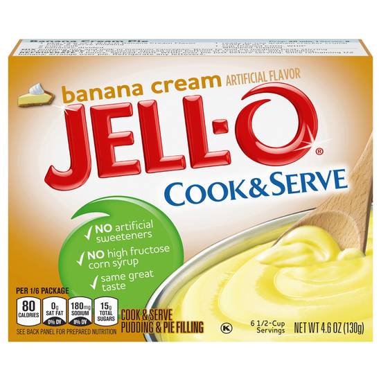 Jello Pudding Banana Cook & Serve