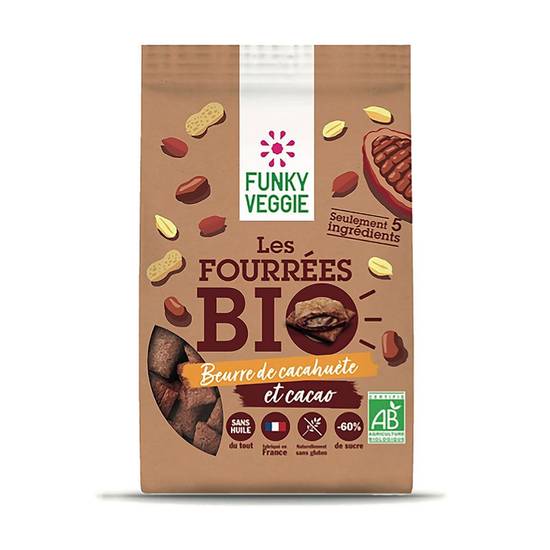 Céréales fourrées au beurre de cacahuète  Bio Funky veggie 250g