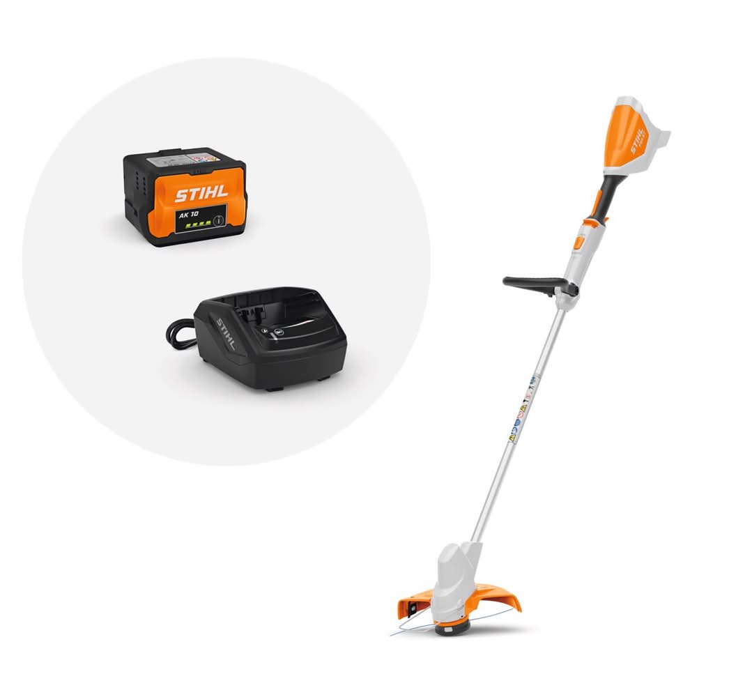Stihl Fsa 57 W/ Ak 20 11 In. 36 V Battery Trimmer Kit (Battery & Charger)