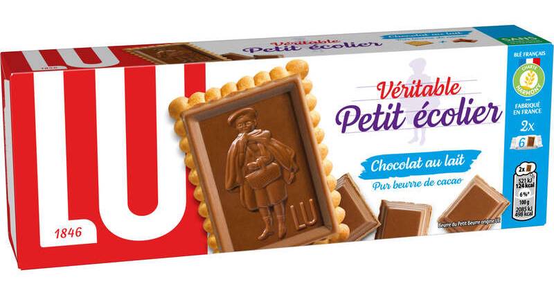 Lu Petit Ecolier Petit Beurre Biscuits nappés au Chocolat au Lait 150g