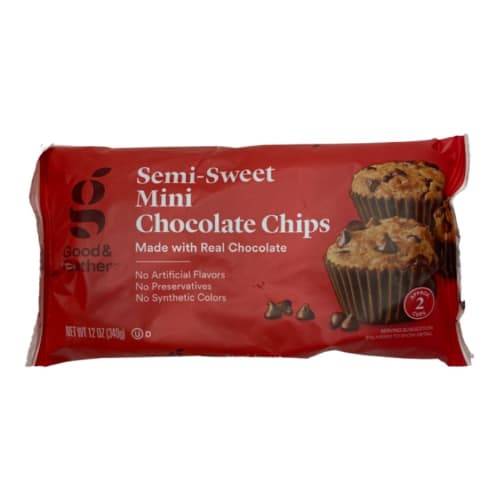 Semi Sweet Mini Chocolate Morsels - 12oz - Good & Gather™