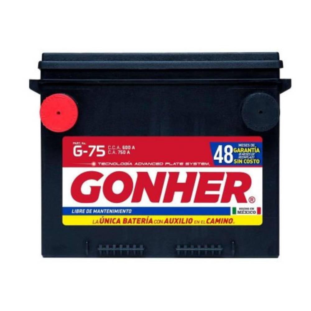 Gonher acumulador para auto g-75 12v (1 pieza)
