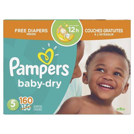 Pampers Baby-Dry Diapers Size 5 (160 units), Delivery Near You