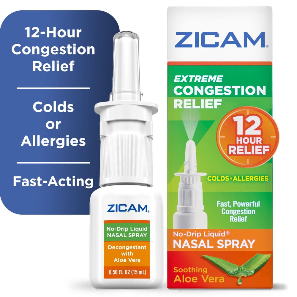 Zicam Extreme Congestion Relief Nasal Spray With Aloe Vera (0.5 fl oz)