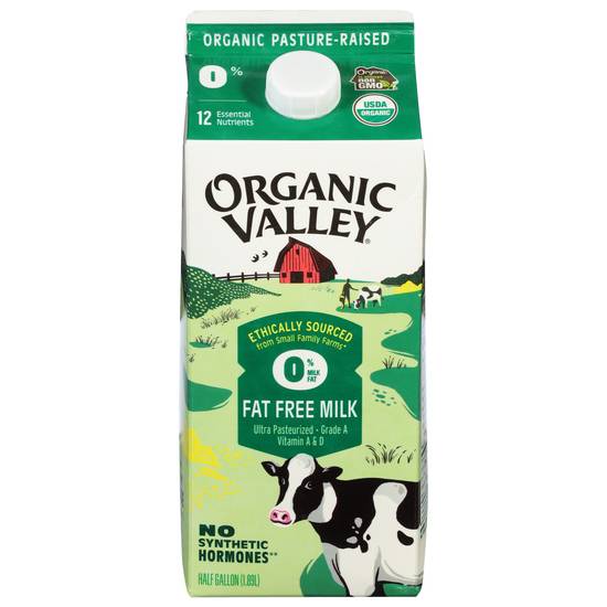 Organic Valley Fat Free Milk (1.89 L)
