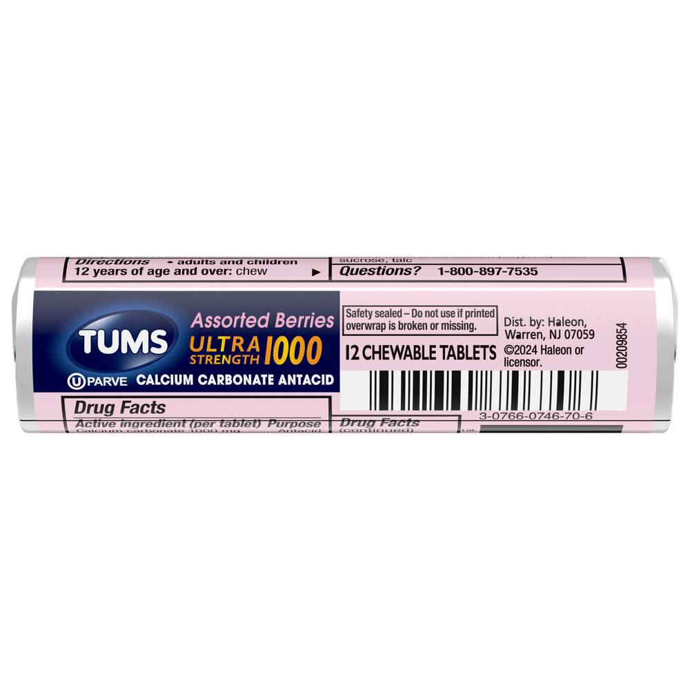 Tums Ultra Strength Antacid Tablets, Assorted Berries (0.1 oz)