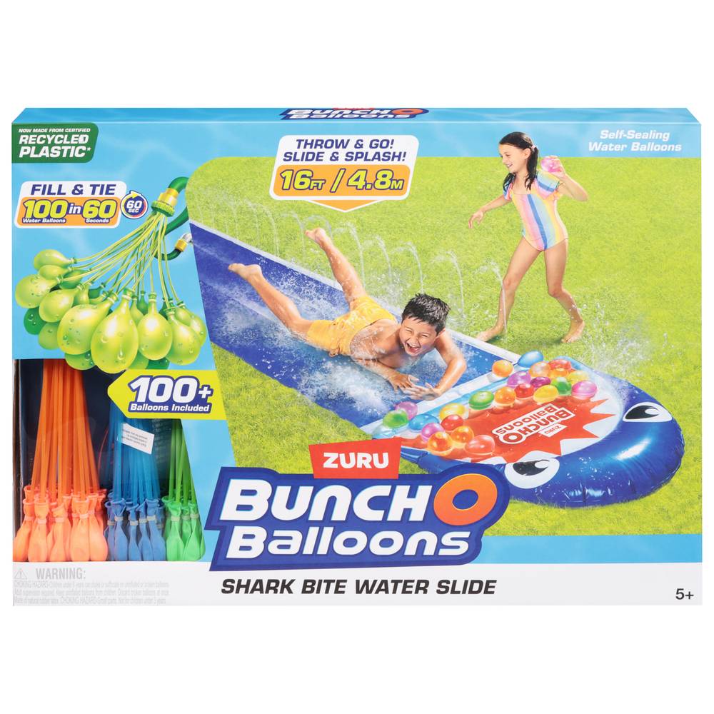 ZURU Bunch O Balloons Shark Slide-Rapid-Filling Self Sealing Water Balloons (100 ct)