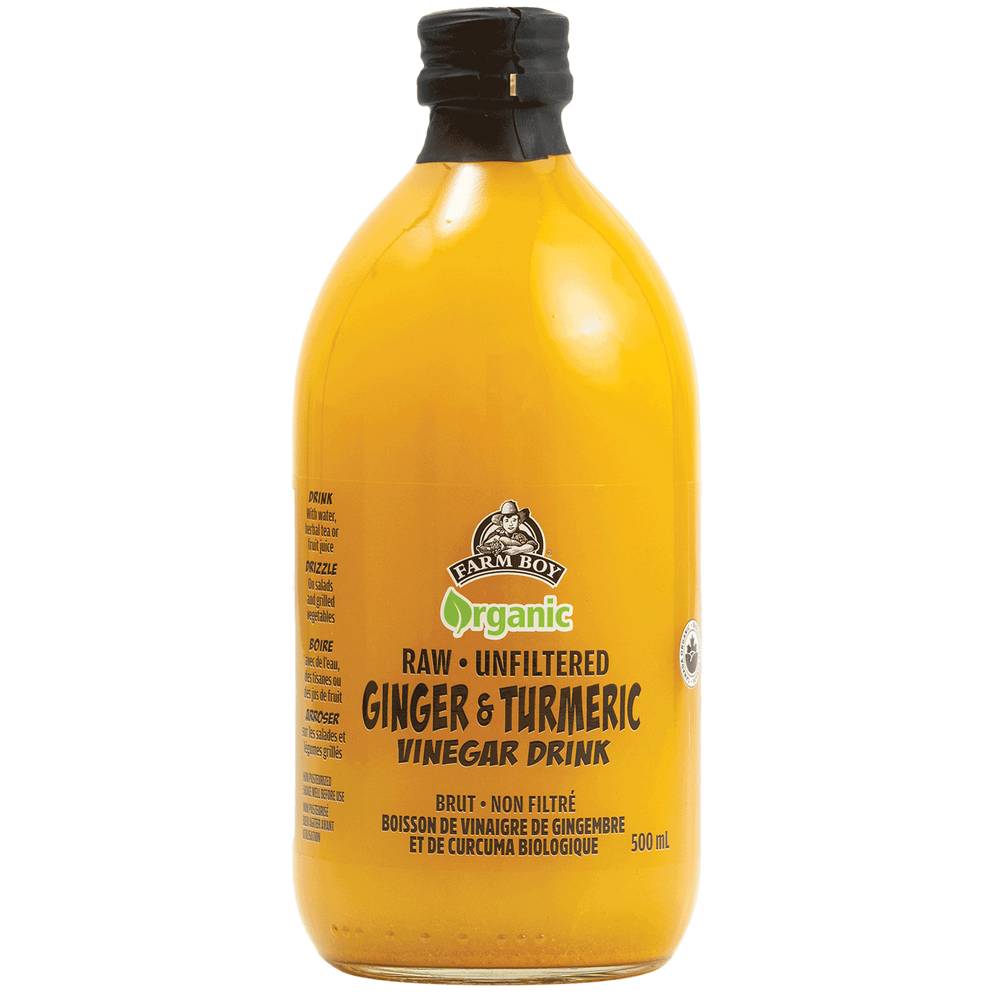 Farm Boy™ Organic Ginger Turmeric Vinegar Drink (500 ml)