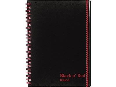 Black N' Red Poly Notebook/Journal 8 1/4 X 5 7/8 Black/Red