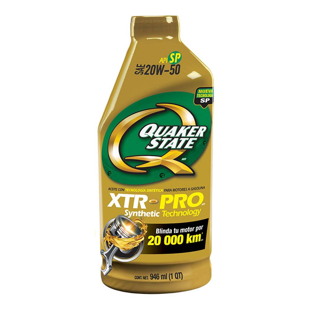 Quaker state aceite xtr-pro 20w50 q.s. sae 20w50 1 lt