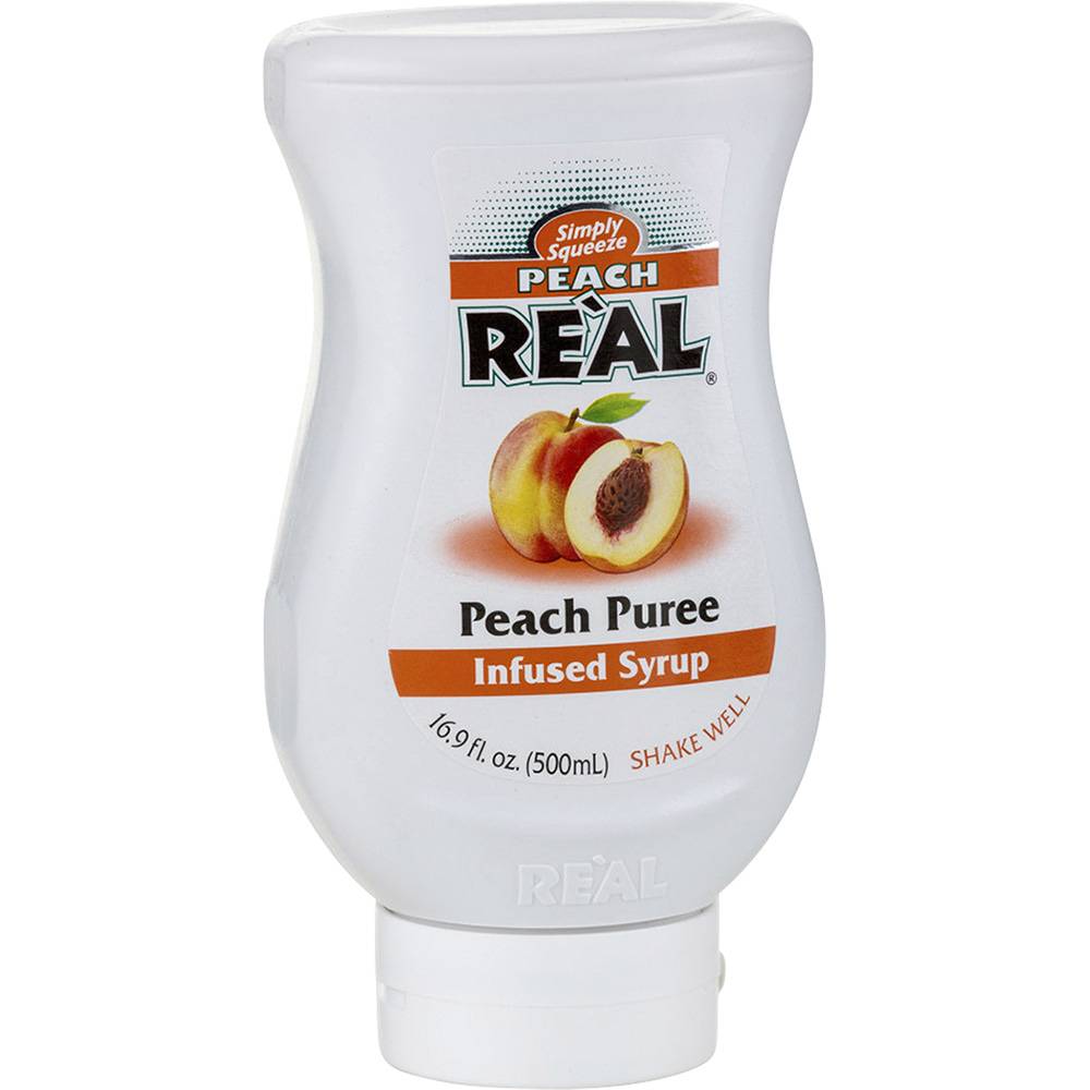 realingredients Real Peach Puree Infused Syrup (16.9 fl oz)