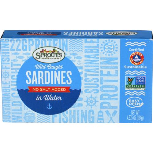 Sprouts No Salt Added Sardines In Water