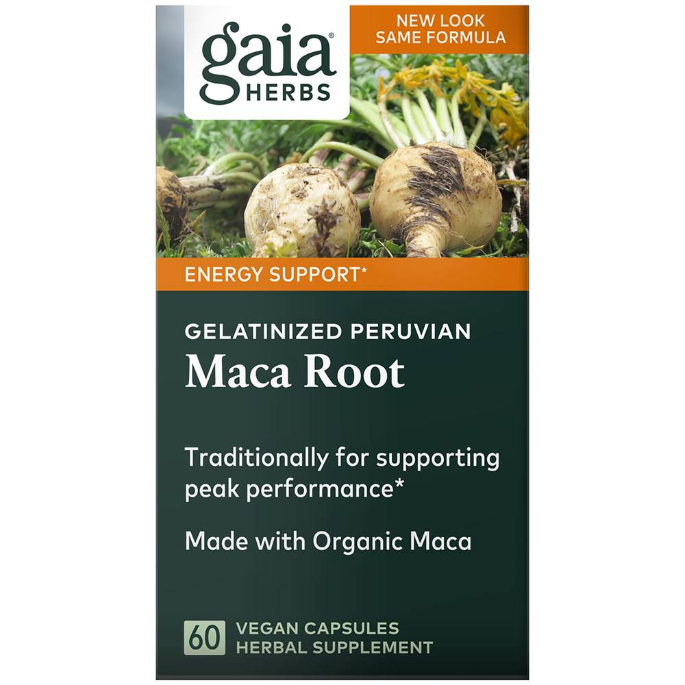 The Vitamin Shoppe Gaia Herbs Energy Support Maca Root 500mg Vegetarian Capsules