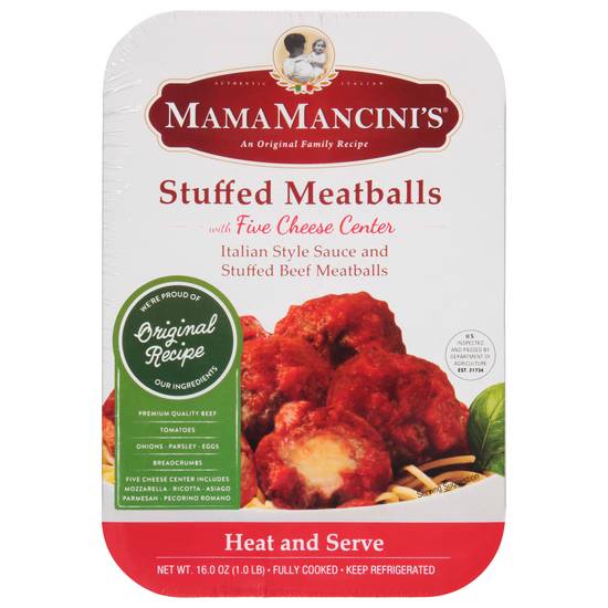 Mama Mancini's Stuffed Meatballs With Five Cheese Center (16 oz)