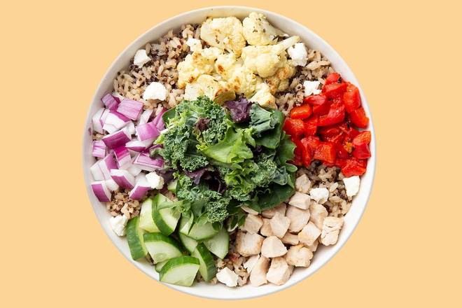 Grilled Chicken Mediterranean Warm Grain Bowl