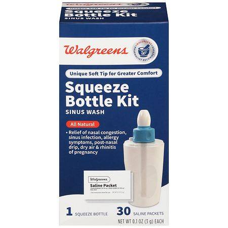 Walgreens Squeeze Bottle Kit Sinus Wash (3 g, 30 ct)