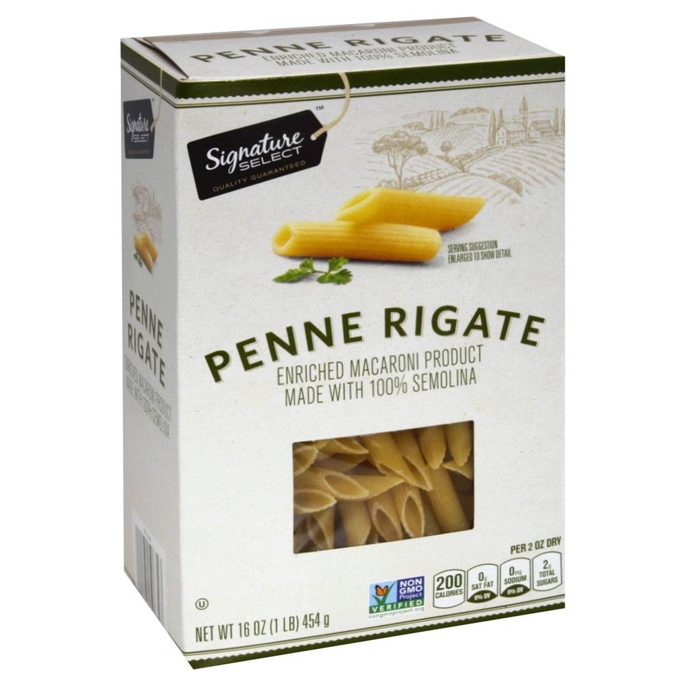 Signature Select Penne Rigate Pasta Made With Semolina (16 oz)