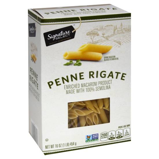 Signature Select Penne Rigate Pasta Made With Semolina (16 oz)