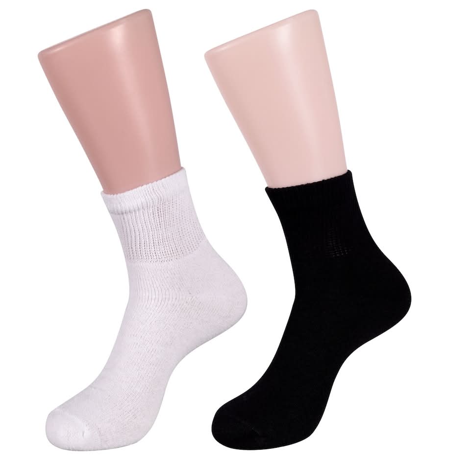 Women's Diabetic Comfort Quarter Socks