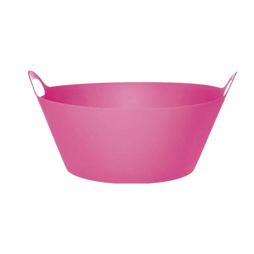 Party City Plastic Party Tub (pink)