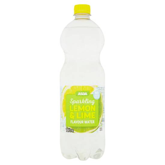 Asda Sparkling Lemon & Lime Flavour Water 1 Litre