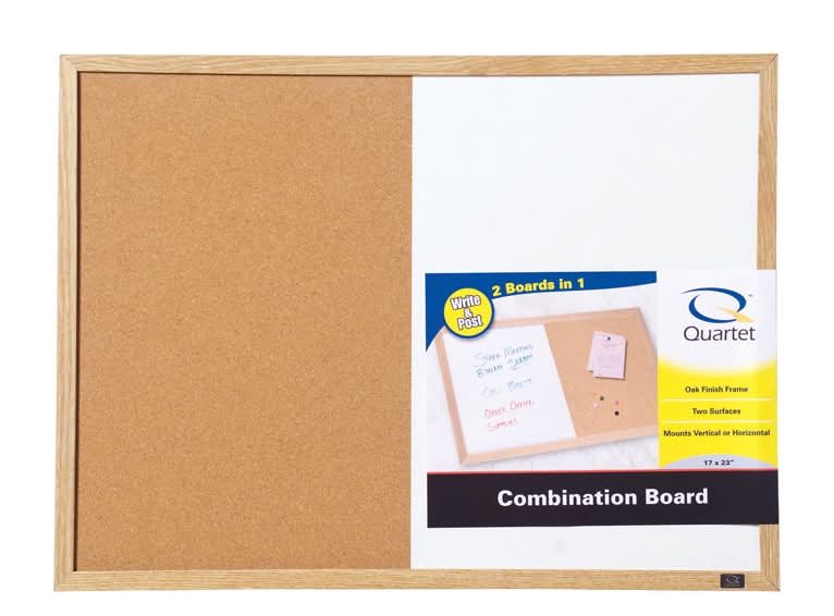Quartet 17 In. H X 23 In. W Screw-Mounted Bulletin Board/Dry Erase Board