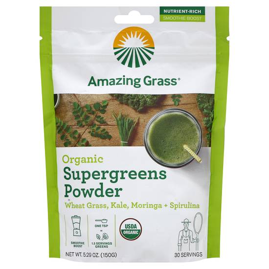 Amazing Grass Organic Supergreens Powder