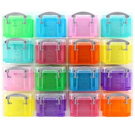 Really Useful Box Plastic Storage Set, Assorted (16 ct)