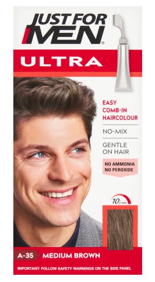 Just For Men A-35 Medium Brown, Easy Comb in Color (35g)