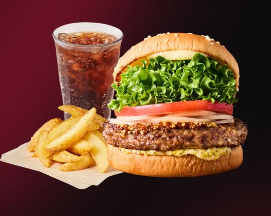 [セット]黒毛和牛バーガー～Wagyu beef burger Combo～