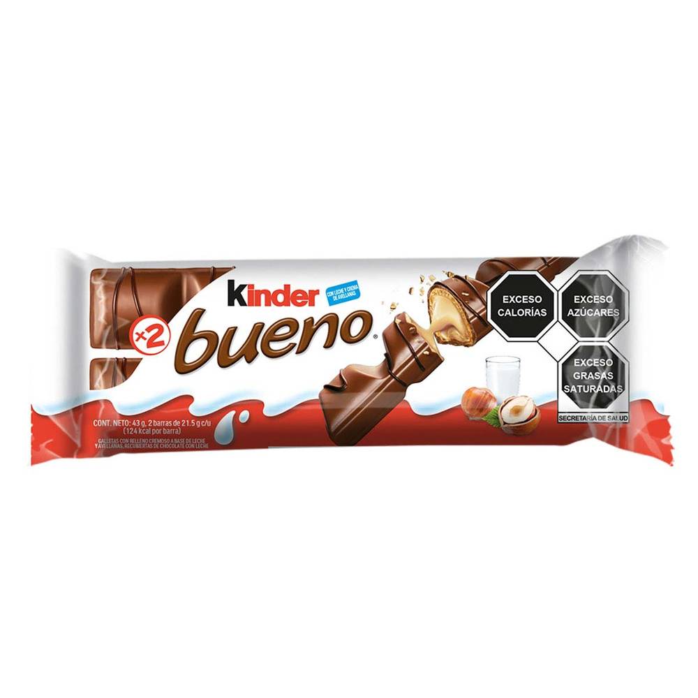 Kinder chocolate bueno relleno (2 un)