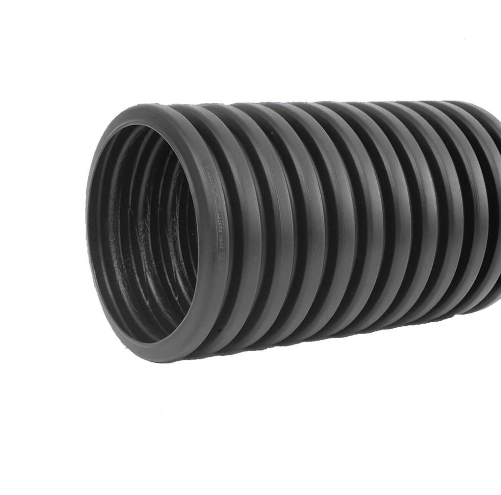 ADS 4-in x 10-ft Corrugated Solid Pipe | 04540010