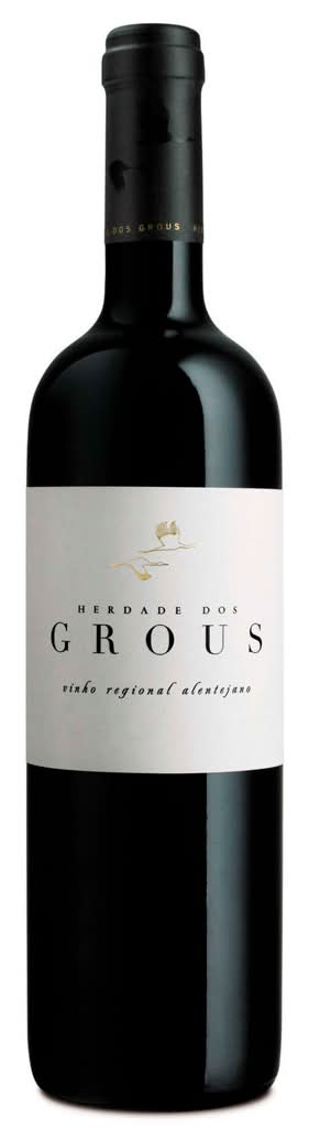 Herdade Dos Grous - Vinho tinto regional alentejano, garrafa de 750 ml