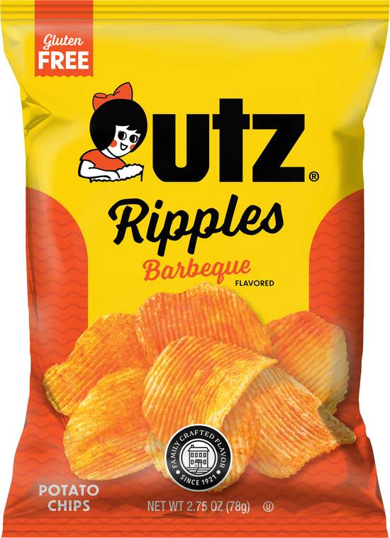 Utz Ripples Barbeque Flavored Potato Chips