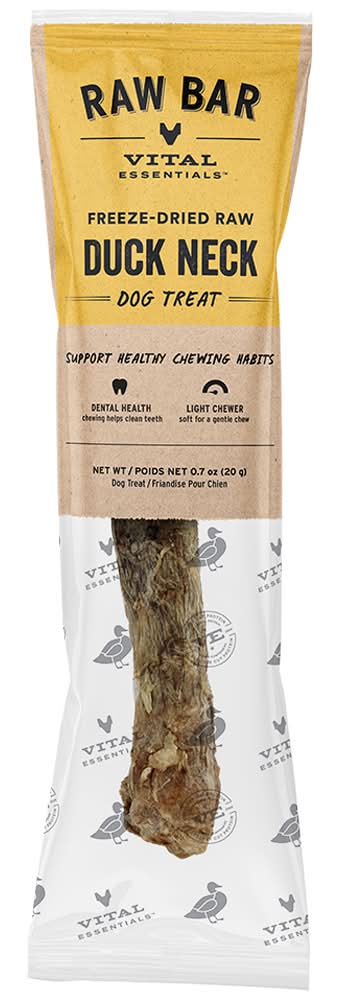 Vital Essentials Raw Bar Duck Neck Freeze-Dried Raw Dog Treat (1 ct)