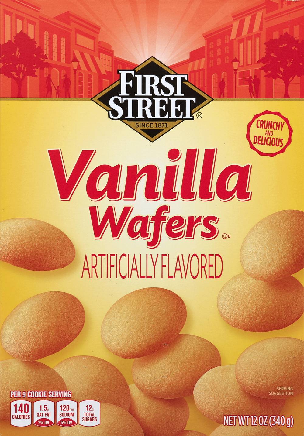 First Street Wafers, Vanilla (12 oz)
