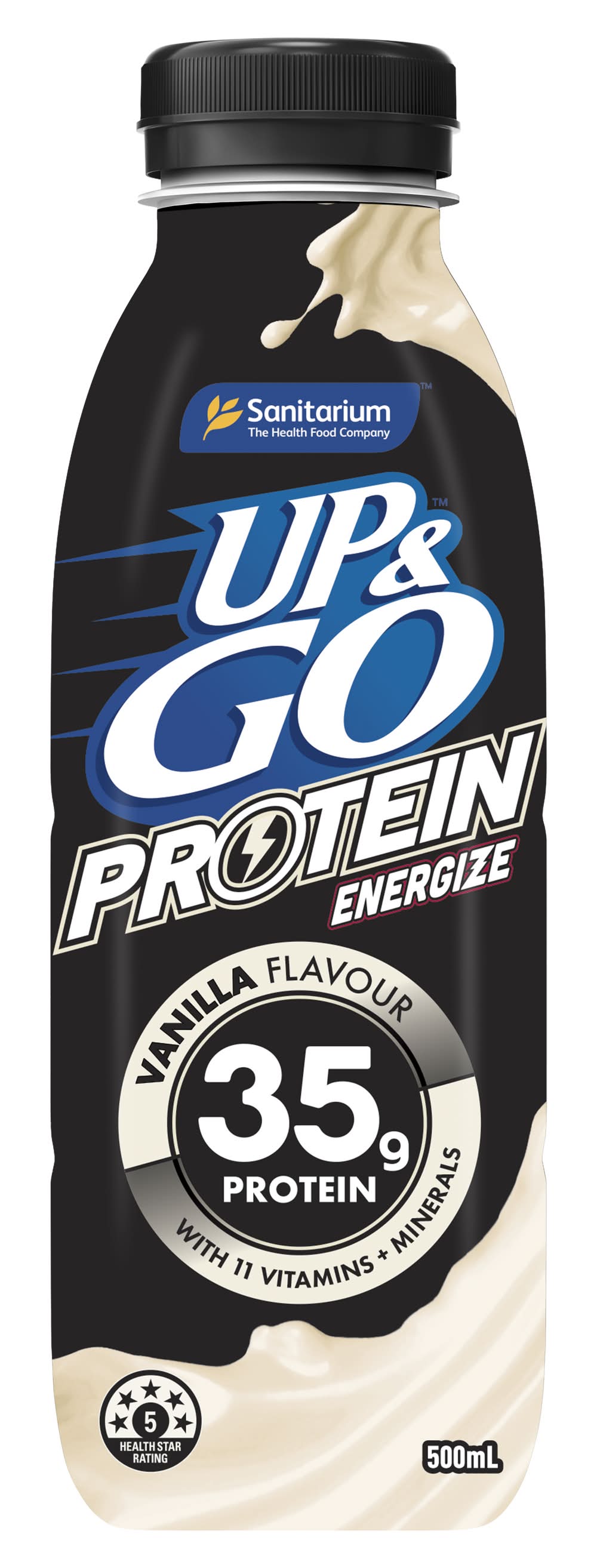 UP&GO Protein Energize Drink, Vanilla (500mL)
