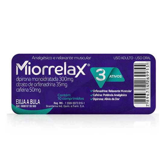 Miorrelax 3 ativos (10 comprimidos)