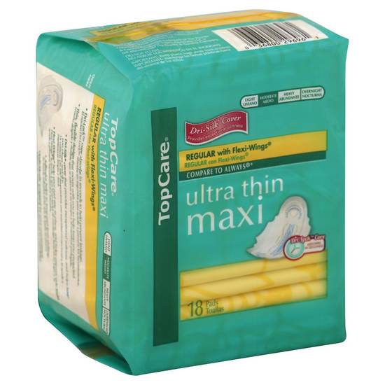 Topcare Ultra Thin Flexi-Wings Maxi Pads (18 ct)